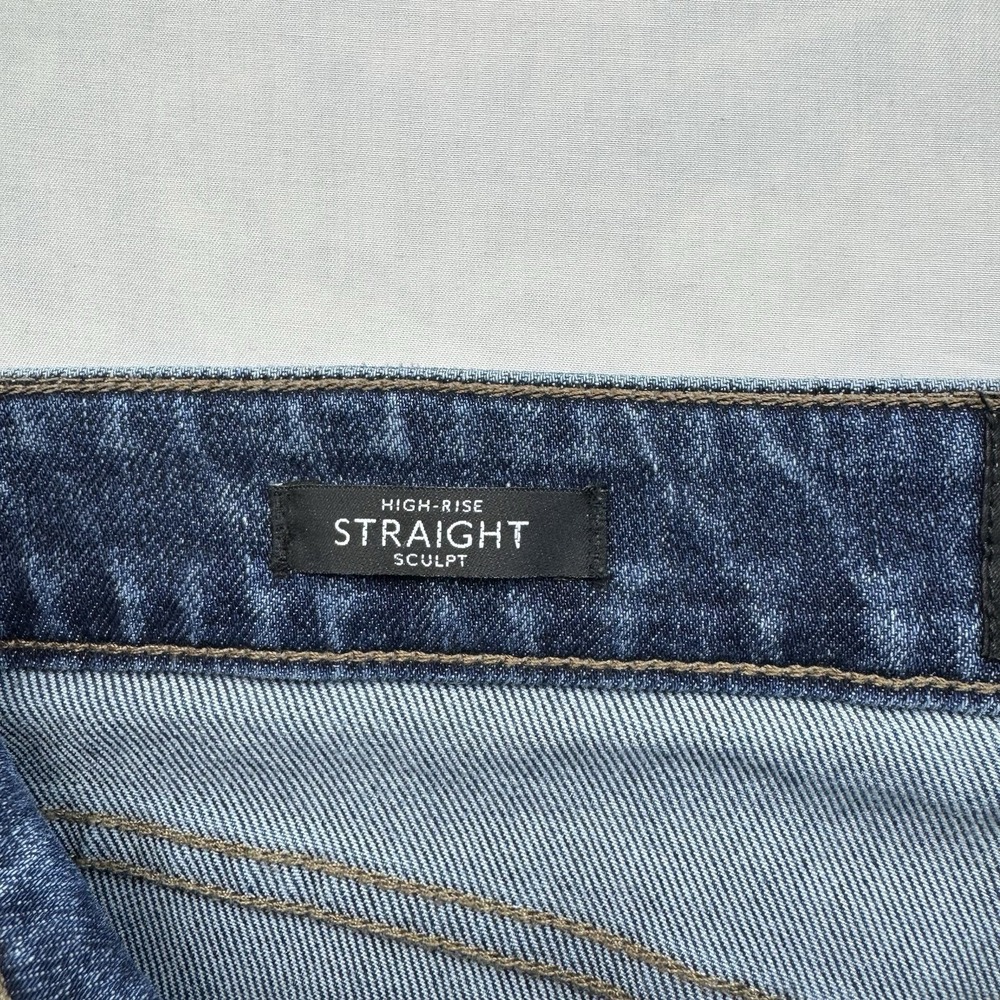 White House Black Market High Rise Straight Sculpt Jeans Size 4 - Picture 3 of 7